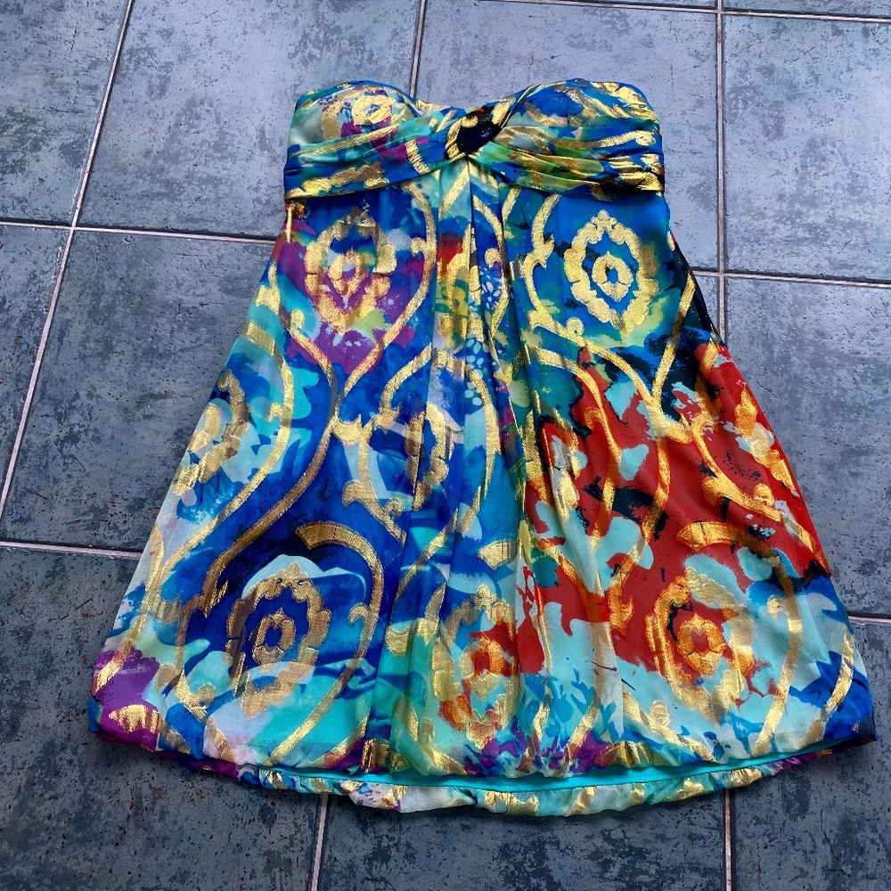 Xscape Strapless Mini Dress